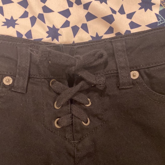 Jeans shorts,  black. Size XS - Picture 2 of 7